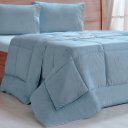 Ver imagem 2 de Edredom Prime Queen 3d Embossed 220x240cm Bruma Azul