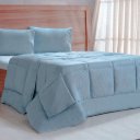 Ver imagem 1 de Edredom Prime Queen 3d Embossed 220x240cm Bruma Azul