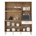 Ver imagem 3 de Cozinha Compacta Alamo 6 Portas e 1 Gaveta Amêndola/branco - Demóbile