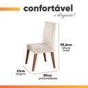 Ver imagem 4 de Conjunto Sala de Jantar Mesa 1,60m Moove 6 Cadeiras Milano Viero