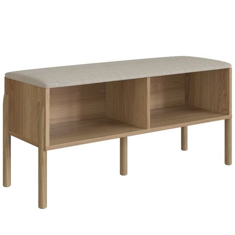 Sapateira Banco Oslo Pes em Madeira Hanover Artesano