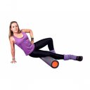 Ver imagem 3 de Rolo para Exercícios Rolo em Epe para Alongamentos Yoga e Pilates Cinza e Laranja Acte Sports
