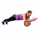Ver imagem 2 de Rolo para Exercícios Rolo em Epe para Alongamentos Yoga e Pilates Cinza e Laranja Acte Sports