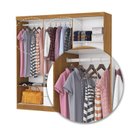 Ver imagem 7 de Guarda-Roupa 6 Portas 2 Gavetas Aurora Branco/Cinamomo