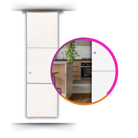 Painel Biombo Divisória de Ambiente Decorativo Fixo 70x2,45m - Liso