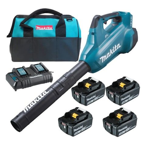 Soprador de Folha Makita 6 Velocidade c/4BAT 18V 5AH e Carregador Biv