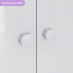 Quarto de Bebê com Guarda-Roupa 3 Portas Cômoda e Berço Faz de Conta Espresso Móveis - 15