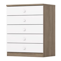 Quarto de Bebê com Guarda-Roupa 3 Portas Cômoda e Berço Faz de Conta Espresso Móveis - 5