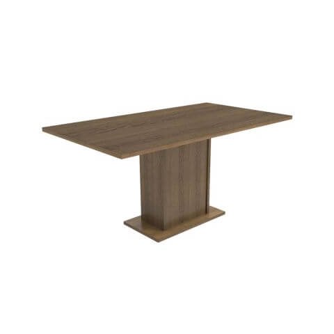Mesa Madesa Retangular Tampo de Madeira 5275 Rustic Cor:Rustic