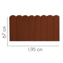 Ver imagem 3 de Painel Estofado Alanis King Size Madeira Maciça Suede Terracota Gat Magazine 195cm