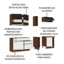 Ver imagem 5 de Armário de Cozinha Completa 220cm Rustic/Branco/Preto Parma Madesa 02