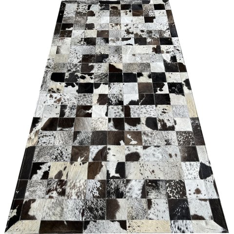 Tapete de Couro Marrom Café Malhado 1,00x2,00 C/B Pç 10x10