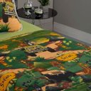 Ver imagem 2 de Jogo de Cama Kazzavip Casal Malha Estampado 100% Algodão Safari Divertido 4 Peças Kids Verde