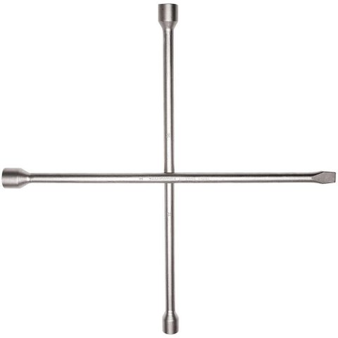 Chave de Roda Tipo Cruz Tramontina com Corpo Forjado em Aço Especial 17x19x21 mm com Espátula