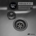 Ver imagem 5 de Pia Cuba Simples Cozinha Cor Preta Em Aço Inox 201 50x40 - Tubrax