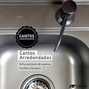 Ver imagem 3 de Pia Cuba Simples Cozinha Cor Preta Em Aço Inox 201 50x40 - Tubrax