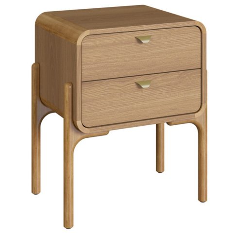 Mesa de Cabeceira 500 com 2 Gavetas Arcos - Hanover