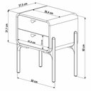 Ver imagem 4 de Mesa de Cabeceira 500 com 2 Gavetas Arcos - Hanover
