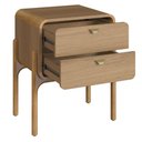 Ver imagem 2 de Mesa de Cabeceira 500 com 2 Gavetas Arcos - Hanover