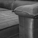 Ver imagem 7 de Sofá Retrátil Reclinável 2 Lugares com Molas 1,80m Quantum Suede Velut Cinza - King House