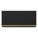 Ver imagem 4 de Armário Aéreo Cozinha 120cm 2 Portas Veneza Gb Multimóveis Preto
