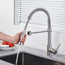 Ver imagem 2 de Torneira Gourmet Cozinha Monocomando 50cm Luxo Inox Escovado