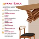 Ver imagem 4 de Conjunto de Jantar Vênus 8 Lugares Cadeiras Noronha Premium Imbuia 240cm Mobillare