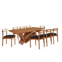 Ver imagem 2 de Conjunto de Jantar Vênus 8 Lugares Cadeiras Noronha Premium Imbuia 240cm Mobillare