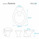 Ver imagem 2 de Assento Sanitario Poliester Ravena Vermelho Translucido para vaso Deca