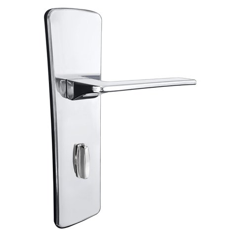 Fechadura Banheiro Safira Espelho Cromado 55mm União Mundial