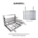 Ver imagem 5 de Kit Churrasqueira Gourmet a Carvão 80cm Inox 304 com Suporte L