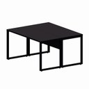 Ver imagem 4 de Mesa Escritório Plataforma Trabalho 2 Lugares 140 cm X 120cm 100% MDF Executive
