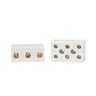 Conector de Porcelana, 16mm2 68a/600v, 3 Polos, Cor Branco, (1un) - 1