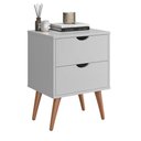 Ver imagem 2 de Mesa de Cabeceira Decor Retrô Para Quarto - GKMÓVEIS:branco