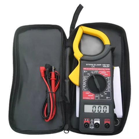 Alicate Amperímetro Digital Mini Ad-9005 200a Cat Iii Estojo