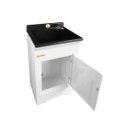 Ver imagem 4 de Gabinete Tanque Esfregador 20L Área de Serviço Branco/Preto 004
