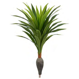 Planta Árvore Artificial Dracena Garrafa Real Toque X37 Verde 1,2m - 1