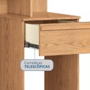 Ver imagem 5 de Escrivaninha Mesa Escritório 1 Gaveta Lira Complemento