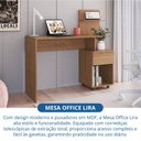 Ver imagem 7 de Escrivaninha Mesa Escritório 1 Gaveta Lira Complemento