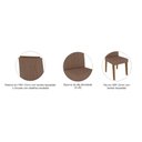 Ver imagem 3 de Kit Mesa Adele C- Tampo Vidro 130cm + 4 Cadeiras Madeira