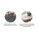 Ver imagem 7 de Kit Mesa Adele C- Tampo Vidro 130cm + 4 Cadeiras Madeira