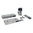 Ver imagem 2 de Kit 01 Instalação Porta de Vidro Pivotante V/a - Cromado - Aluminio