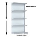 Ver imagem 3 de Gondola Parede 170 Fit Kit 2 Metros Branco 10 Bandeja Sp Etiqueta - Amapá
