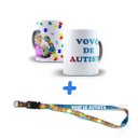 Ver imagem 2 de Kit Presente Sou Vovó de Autista Com Caneca + Chaveiro e Cordão Puzzle Reidopendrive HAKAU5