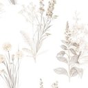 Ver imagem 1 de Papel de Parede Romântico Abby Rose 3 Floral Bege Ab42446