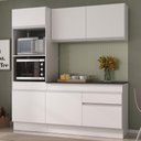 Ver imagem 2 de Armário de Cozinha Compacta 3 Peças com Rodapé Mp2177 Made Multimóveis Branco