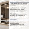 Guarda Roupa Casal com 3 Espelhos 3 Portas de Correr 6 Gavetas 270,5cm Spazio Super Glass 100% MDF - 14