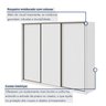 Guarda Roupa Casal 3 Portas de Correr 6 Gavetas 270,5cm Spazio 100% MDF - 4