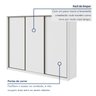 Guarda Roupa Casal 3 Portas de Correr 6 Gavetas 270,5cm Spazio 100% MDF - 5