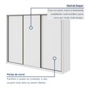 Ver imagem 5 de Guarda Roupa Casal 3 Portas de Correr 6 Gavetas 270,5cm Spazio 100% MDF